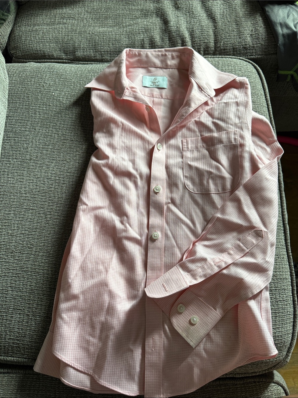 Light Pink Button-Up Dress Shirt